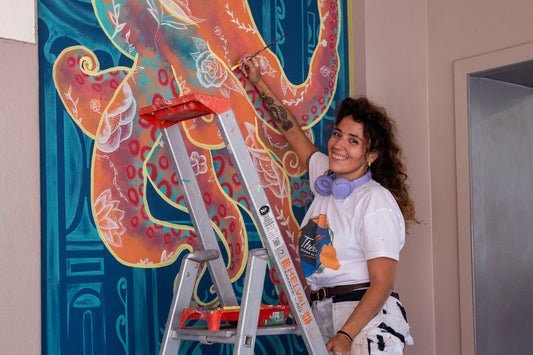 Fresque Polynésienne dans un  Restaurant Français